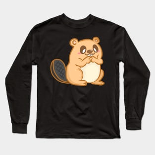 Beaver forest rodents for children animal welfare animal hunters Long Sleeve T-Shirt